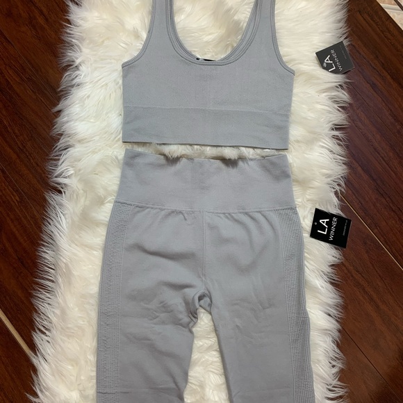 Seamless ribbed workout set - Picture 6 of 7